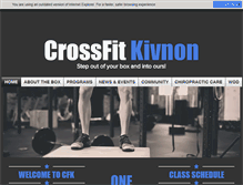 Tablet Screenshot of crossfitkivnon.com